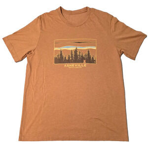 Asheville North Carolina T-Shirt Bear and Forest-Terracotta Color